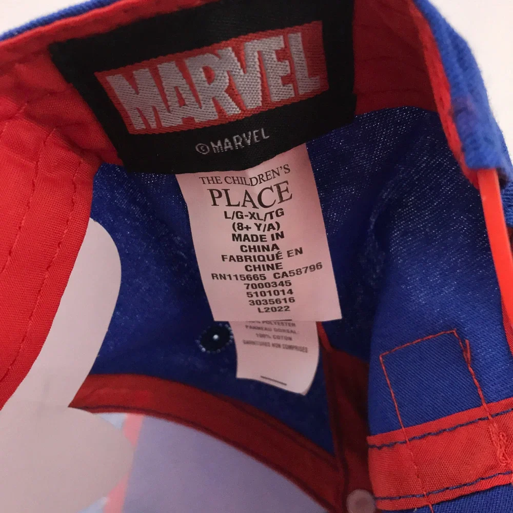 Marvel universe character hat Be A Hero Kids 8+